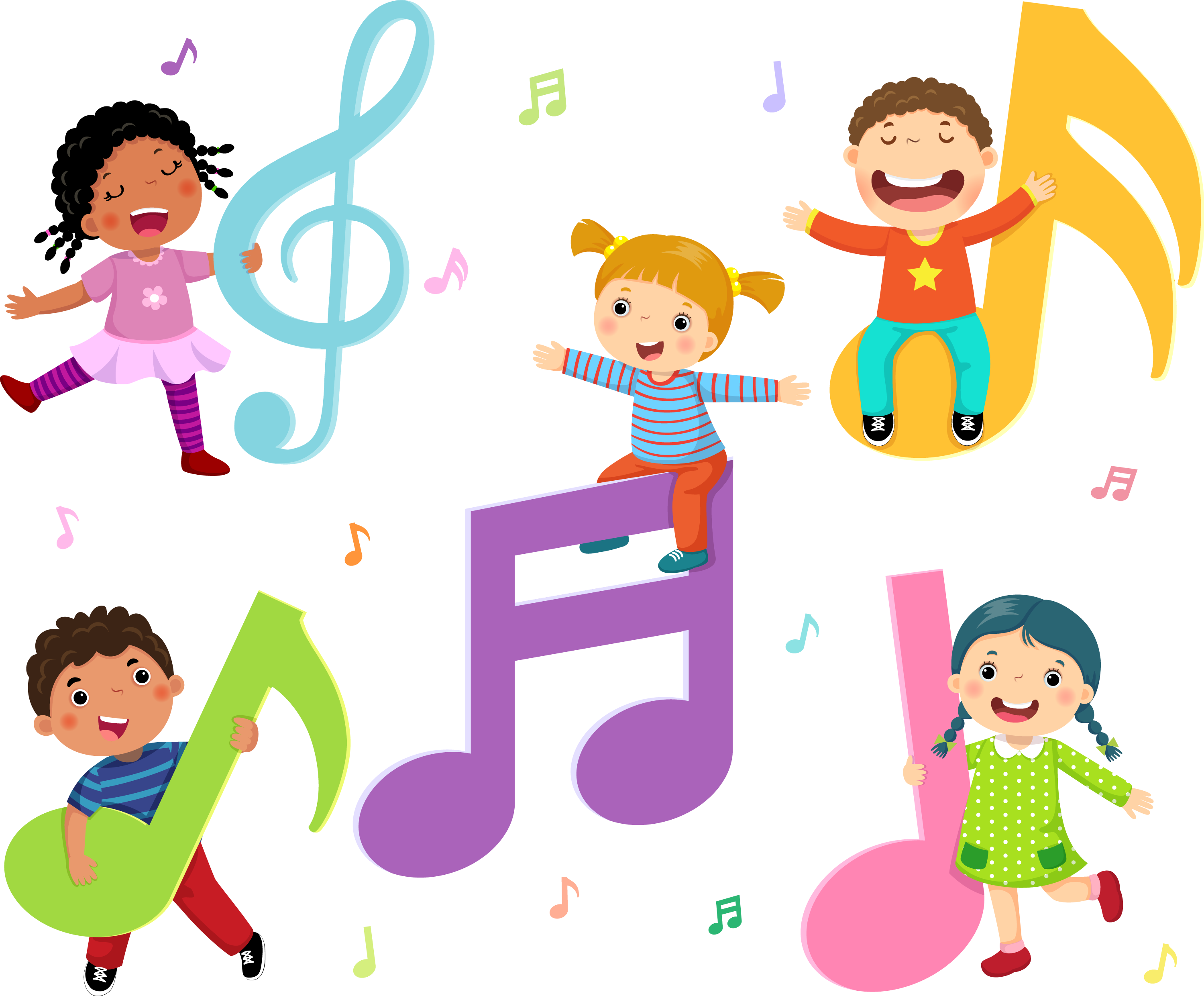 music and movement preschool daily schedule clipart