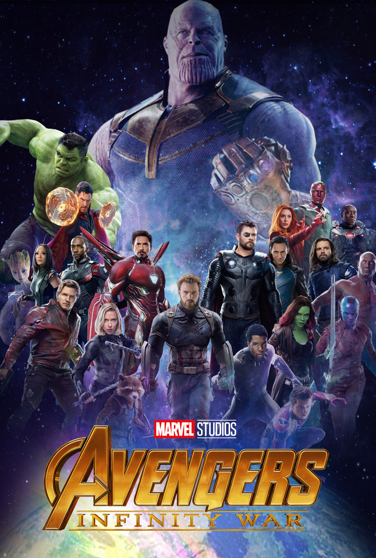 Avengers: Infinity War Movie Poster 24x36