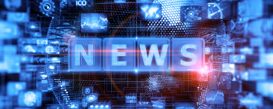 Digital news media graphic