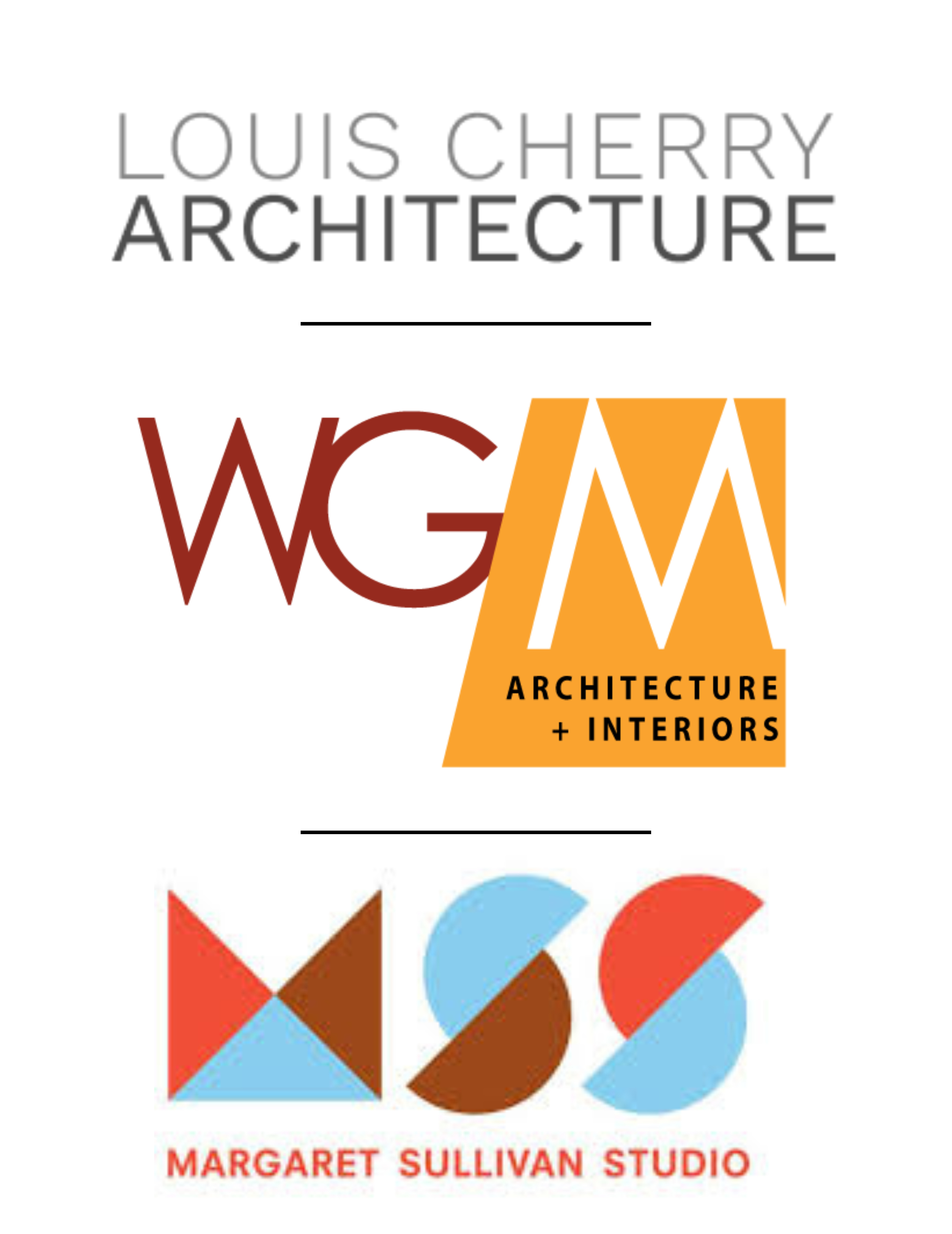 Louis Cherry Architecture, Wheeler Goodman Masek & Associates, Margaret Sullivan Studios