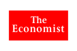 The Economist. White text on red background.