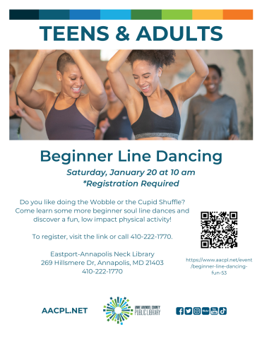 flyer for Beginner Line Dancing