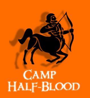 Orange "Camp Half Blood" logo