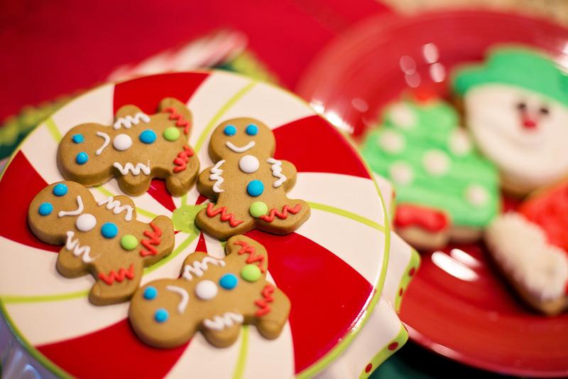 holiday cookies on a plate