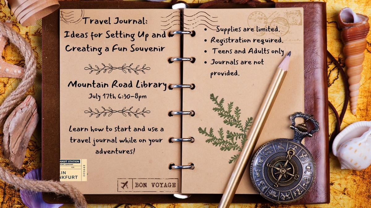 Travel Journal Workshop at Mountain Road Library