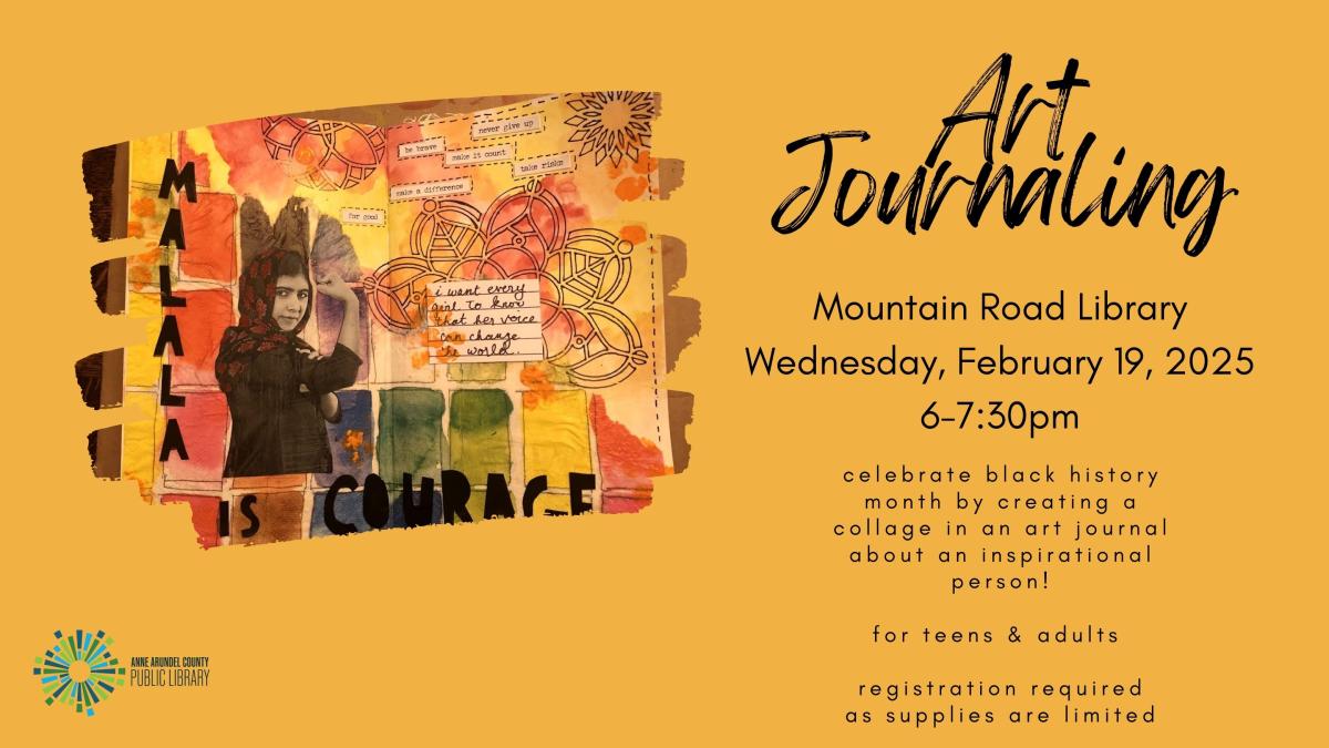 Art Journaling: Black History Month at Mountain Road Library