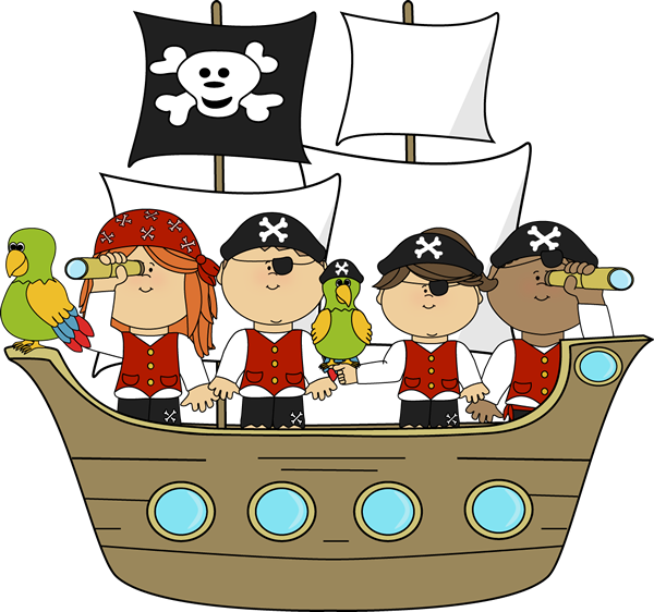 Pirates on a ship