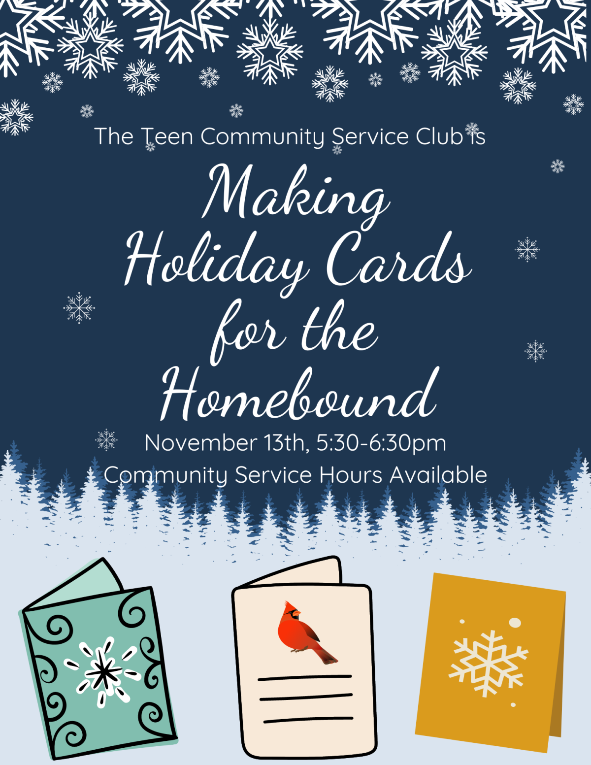 Make Holiday Cards for the Homebound