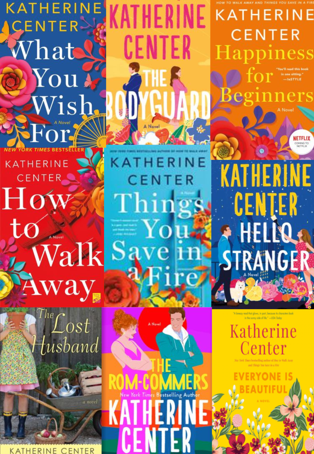 Katherine Center book covers