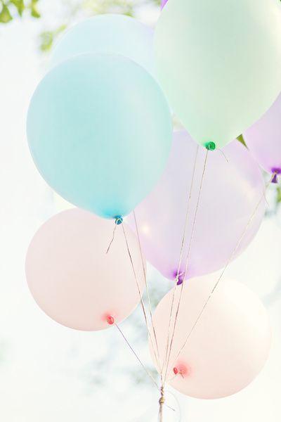 pastel balloons